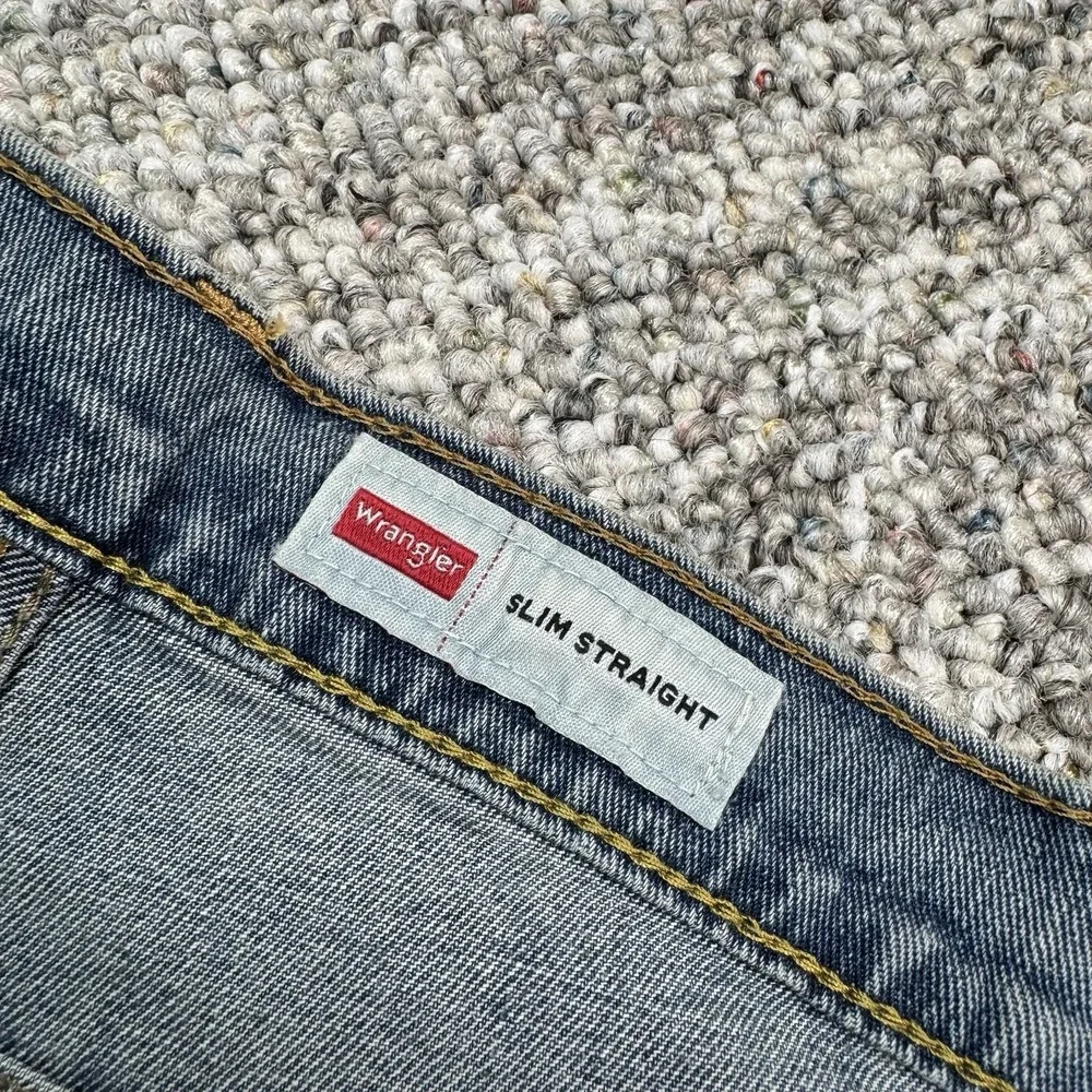 Wrangler Jeans Mens 40x32 Five Star Premium Slim Straight Blue Denim NWT